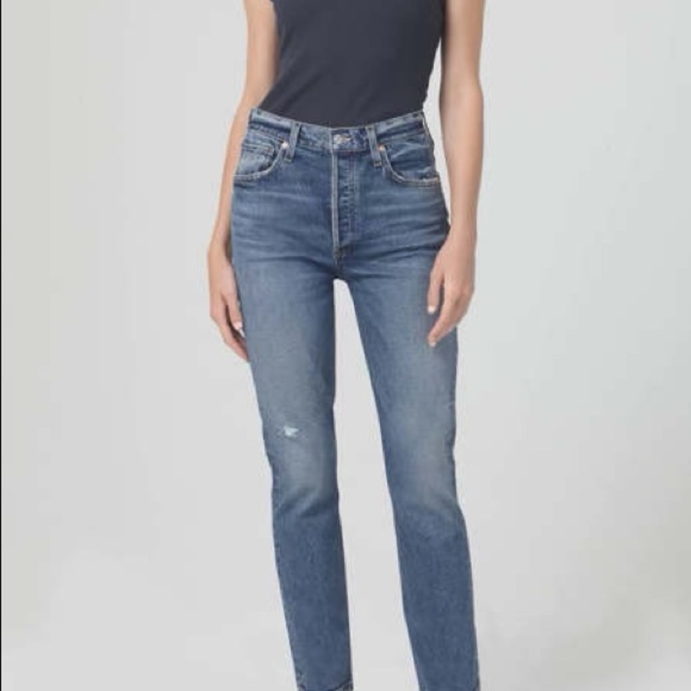 Citizens of Humanity by Jerome Dahan Low rise skinny blue jean.  Size 24.